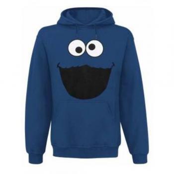 Sesamstraße Kapuzenpullover mit Monster-Motiv royalblau L
