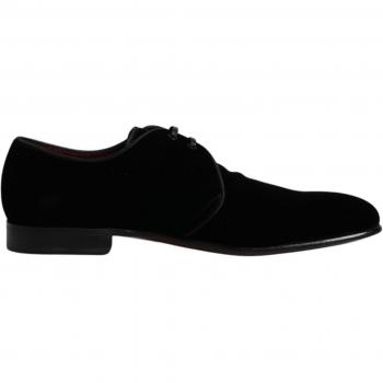Dolce & Gabbana Black Leather Derby Shoes