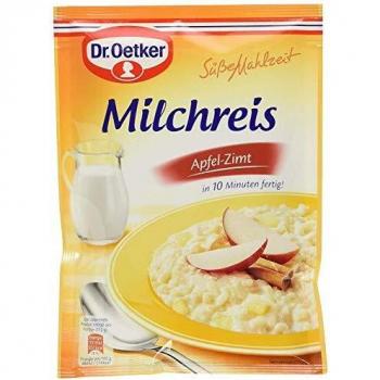 Süßer Milchreis mit Apfel und Zimt – Dr. Oetker, 125 g
