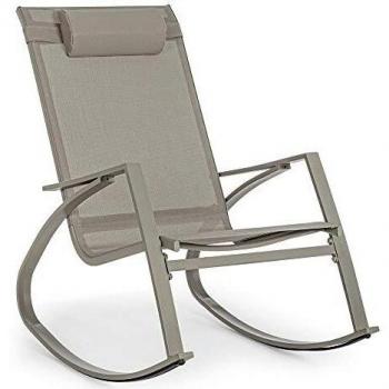 Poltrona dondolo c-p demid tortora