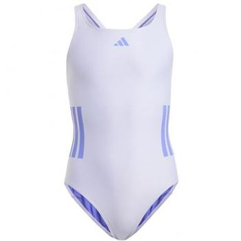 Adidas 3-Streifen Mädchenbadeanzug lila 104