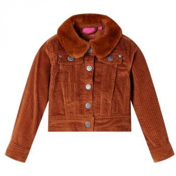 VidaXL Kids' Jacket in Cognac Corduroy 140