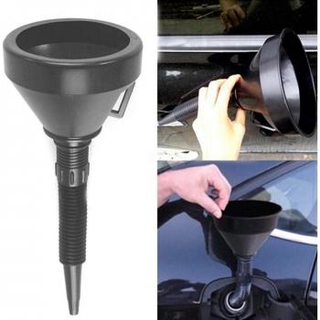 Flexible Plastic Funnel for Auto Oil and Fuel 40 Ounce D2L1