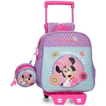 Mochila infantil Minnie Hoy es mi día con carro 25 cm