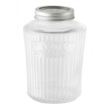 Retro Kilner 1‑Liter Canister for Sauces and Pickles – Locking Top