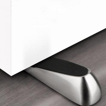 Metal Alloy Door Stop Wedge with Non-Skid Grip