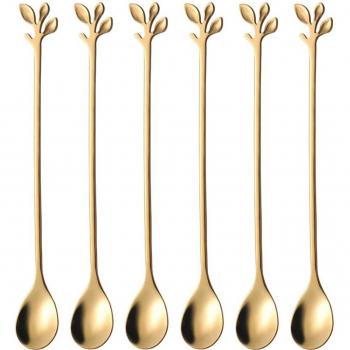 Silueta “Ramas del Café” – Cuchara de Acero Inoxidable, 6 piezas
