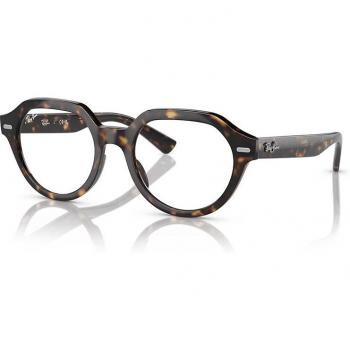 Ray-Ban RX7214 Women's Sunglasses, Brown Frame with Green Polarized Lenses