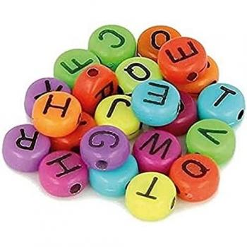 Perles alphabet 7 mm