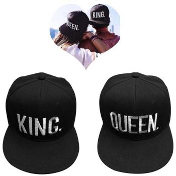 Gorra de béisbol temática Queen y Rey