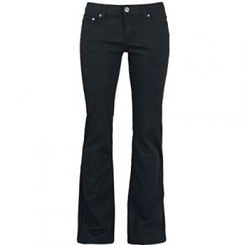 Pantalón EMP Grace Red en negro con corte boot‑cut (W40L34)