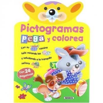 Pictogramas pega y colorea (4 títulos)
