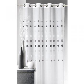 Voilage Décoratif Géométrique Gris 140 x 240 cm