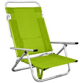 Maribel Aluminium Beach Chair Hévéa – Vert