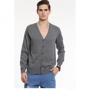 Suéter de manga larga para hombre gris