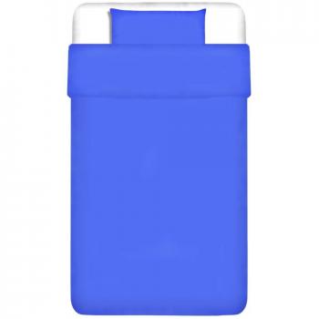 Copripiumino e Federa Blu vitaXL 135x200 + 60x70 cm