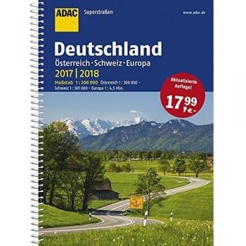 ADAC Superstraßen Deutschland, Österreich, Schweiz & Europa 2017/2018 1:200 000