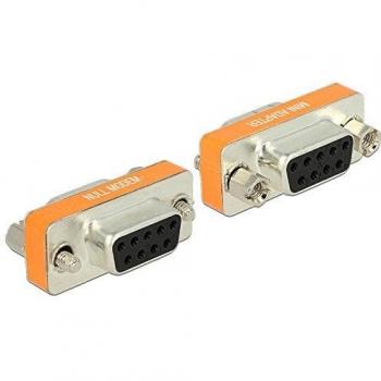 Delock 65570 Adapter Nullmodem Sub-D 9 Pin Buchse auf Buchse Gender Changer