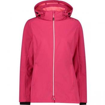 CMP Wanderjacke Frau – Long Zip Hood Softshell (H814, Größe 48)