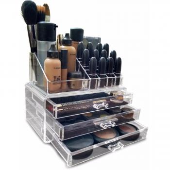 Oi LabelsTM Organiseur acrylique transparent en boîte cadeau