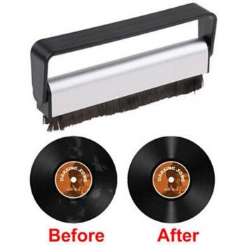 Cepillo de terciopelo para discos de vinilo