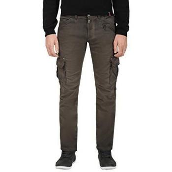 Pantalon Regular Rogertz Vert (Kaki Épuisé 4055), Homme Taille W30/L34 (Taille du fabricant : 30/34)