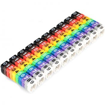 100/150PCS Color C-Type Wire Marker Tags for 2-7mm Cables