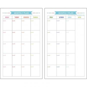 A6 6-Hole Paper Refills 40 Sheets for Notebook Planner Journal Diary