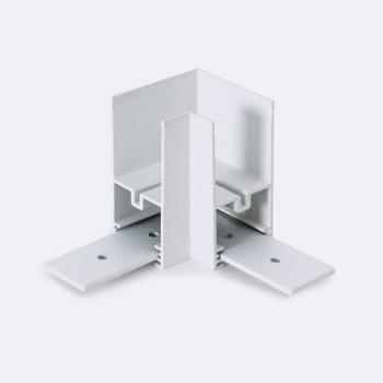 Attaché Horizontal Rail Magnétique Suspendu 25 mm 48 V Blanc