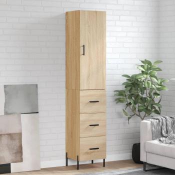 VidaXL Engineered Wood Highboard in Sonoma Oak 34.5x34x180 cm