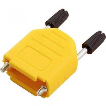 Encitech DPPK09-Y-K 9-Pin D-SUB Plastic Housing, 180° Yellow
