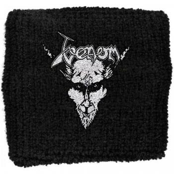 Poignet en tissu noir Venom Black Metal Taille unique