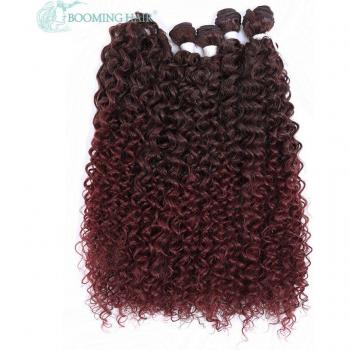 Lot de 5 extensions capillaires ondulées synthétiques, style Afro, 20, 24, 26