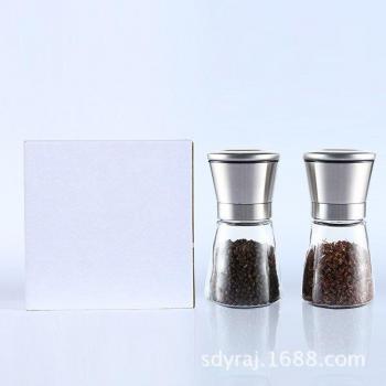 Molinero de Sal y Pimienta en Acero Inox, 2 Vtas