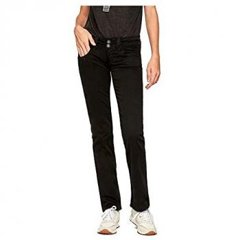 Jeans dritti da donna Pepe Jeans Venus neri, vita bassa, taglia 28/34