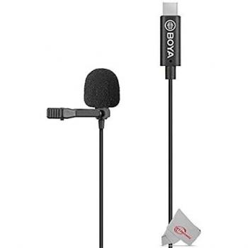 BOYA BY-M3 Clip-on Omnidirectional Lavalier Microphone for USB-C Android Devices