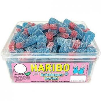 Haribo Fizzy Bubblegum Bottles 100's Pack