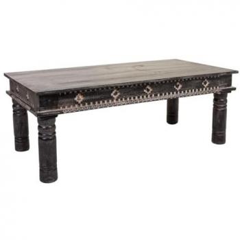 Mesa auxiliar Alexandra House Living Negro Madera de mango 61 x 46 x 119 cm