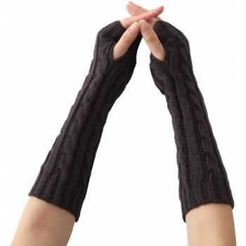Winter-Handschuh-Set: Schwarz/Grau/Kaffee