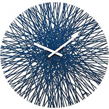 Deep Velvet Blue Wanduhr Koziol – Kunststoff, 44,8 × 44,8 × 3,5 cm