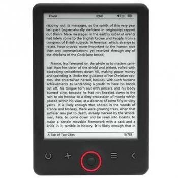 Denver EBO-626 eReader 6 Tinta Electrónica 4GB Negro