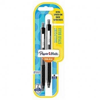 Paper Mate Kugelschreiber InkJoy 300 RT, 2er Pack (Schwarz)