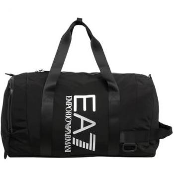 Borsa da palestra EA7 Vigor 7 nera con logo regolabile