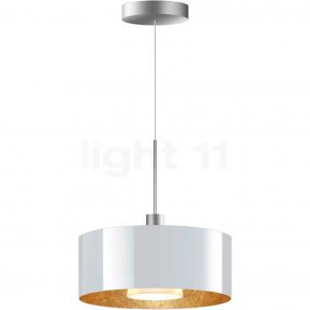 Bruck Cantara Pendelleuchte, LED, chrom matt/weiß/gold