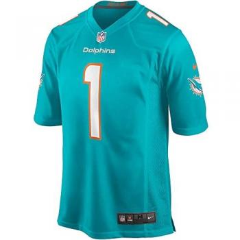 Nike Maglietta sportiva a V verde turbo per il team Miami Dolphins in gioco