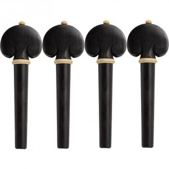 4 Ebony Wood Tuning Pegs for Cello