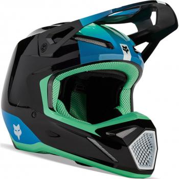 Casco Motocross Fox V1 Ballast MIPS XL Nero Verde Blu