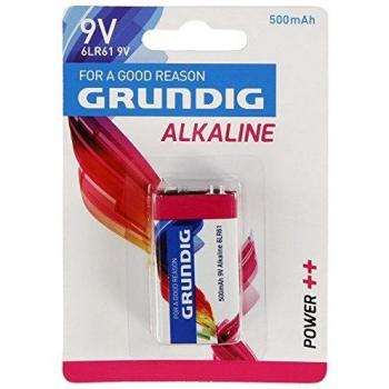 9V Alkaline Blok Batterij 500 mAh