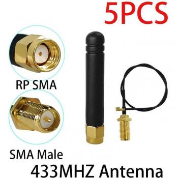 RP-SMA 433MHz Antenne 3dBi für Lorawan Anwendungen