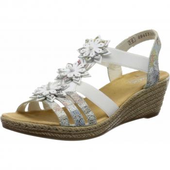 Rieker Damen Frühjahr/Sommer Sandalen 62461, Weiß